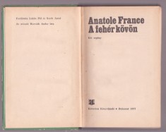 Anatole France - A feher kovon Vol. 2 (Lb. Maghiara)
