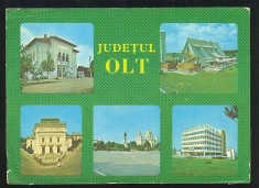 CARTE POSTALA *Judetul Olt_Colaj*marca fixa foto