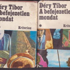 Dery Tibor - A befejezetlen mondat (2 Vol.) - Lb. Maghiara