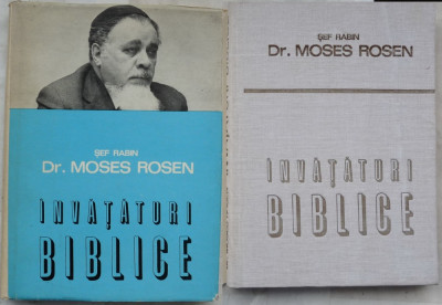 Sef Rabin Moses Rosen , Invataturi biblice , 1991 , autograf catre Andrei Blaier foto