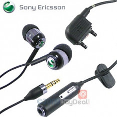 Vand casti / handsfree Sony Ericsson HPM-77 negre, noi foto