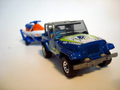 MATCHBOX-JEEP +REMORCA .++2100 DE LICITATII !! foto