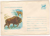 %plic(intreg postal)-FAUNA-ANIMALE OCROTITE IN ROMANIA-zimbrul cod 0089/76, Dupa 1950