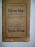 Zapoliansky-Dictionar Tehnic German -Roman/1929