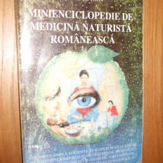 MINIENCICLOPEDIE DE MEDICINA NATURISTA ROMANEASCA - Gr. Bivolaru -1994, 425p
