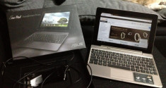 Asus Transformer Prime TF201 32GB (tableta si tastatura, mini-laptop), culoare champagne gold, docking station foto