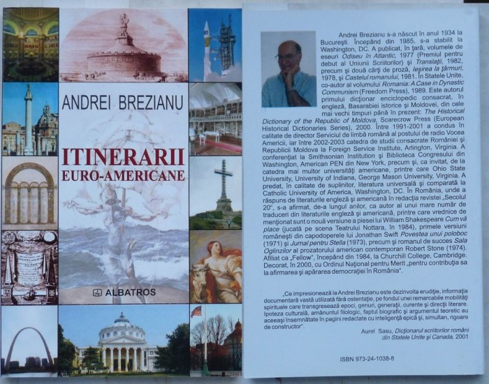 Brezianu , Vocea Americii , Itinerarii americane, 2004 , autograf catre Blaier