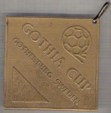 C196 Medalie Turneul de Fotbal ,,Gothia Cup&quot; -1993 -Suedia - -marime circa 60X60 mm - aprox. 75 gr -starea care se vede