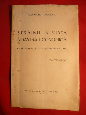 A.Topliceanu -Strainii in viata noastra economica -ed. 1934 foto