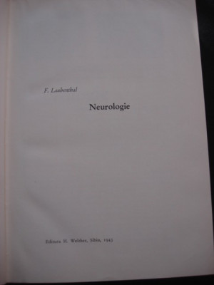 F. LAUBENTHAL - NEUROLOGIE foto