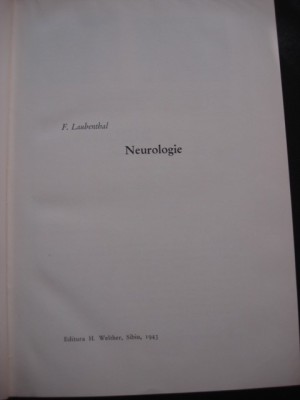 F. LAUBENTHAL - NEUROLOGIE foto