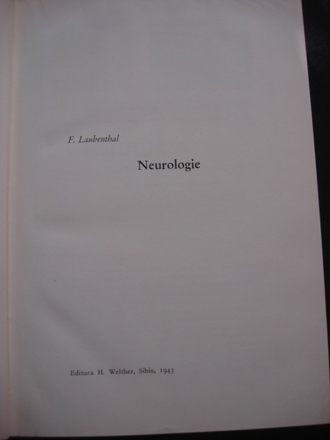 F. LAUBENTHAL - NEUROLOGIE