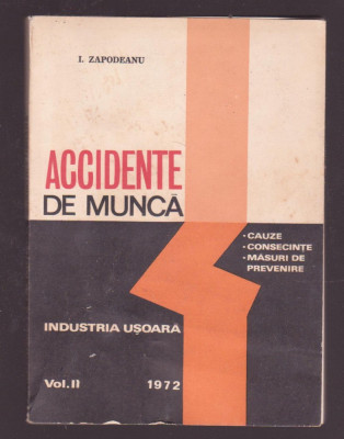 I. Zapodeanu - Accidente de munca - Industria usoara Vol. 2 foto
