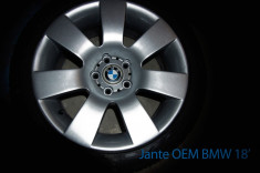 Jante Bmw OEM 18&amp;quot; + anvelope iarna 75% foto