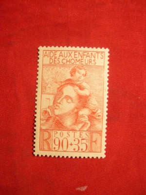 Serie- Pt.Copiii Somerilor 1939 Franta , 1 val.sarn. foto