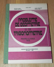 STERE IANUS, NICOLAE SOARE ... - PROBLEME DE GEOMETRIE SI TRIGONOMETRIE PENTRU CLASELE IX-X foto