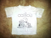 Tricou copii 2-3 ani cu Caillou, bumbac, ca nou, Tricouri, Alb