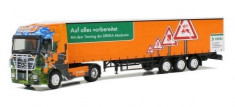 macheta 1:87 HERPA Mercedes-Benz Actros semitrailer prelata &amp;quot;DEKRA&amp;quot; H0 foto