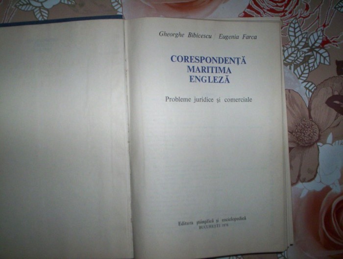 Corespondenta maritima engleza(probleme juridice si comerciale)-GH.BIBICESCU,E.FARCA foto mare Corespondenta maritima engleza(probleme juridice si comerciale)-GH.BIBICESCU,E.FARCA foto mare