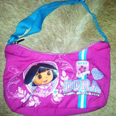 Posetuta cu Dora, de la Nickelodeon, din material de stofa, ca noua