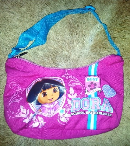 Posetuta cu Dora, de la Nickelodeon, din material de stofa, ca noua
