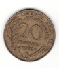 Franta 20 centimes 1963 - bufnita., Europa