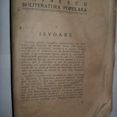 M. EMINESCU-Literatura populara-editie D.Murarasu