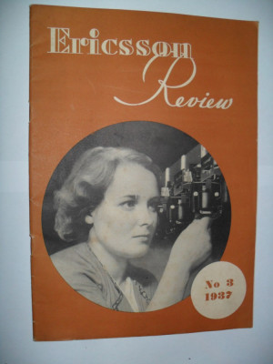 Revista Ericsson Review, Nr.3 , 1937, {revista in limba germana} foto