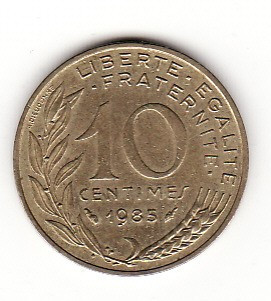 Franta 10 centimes 1985