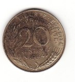 Franta 20 centimes 1984, Europa