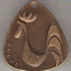 C219 Medalie PRAHA (Praga)(cocos) -marime circa41x31mm-aprox.8gr -starea care se vede