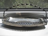 235- Fructiera-cosulet gravata veche Anglia maner si gardulet metal cromat cu frumos design cu gardulet si gravura splendida.