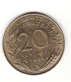 Franta 20 centimes 1985