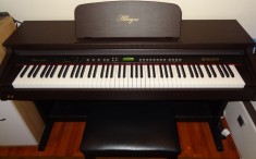 PIAN ELECTRIC DIGITAL DELSON ALLEGRO 8865 PIANINA ELECTRICA, FULL KEYBOARD, HAMMER ACTION (CLAPA GREA), SCAUN ORIGINAL, GARANTIE foto