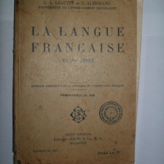 Langue Francaise -C.A. Leautey{1929}