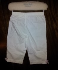 Pantaloni albi din bumbac de la Koala Baby, fete 3-6 luni, noi