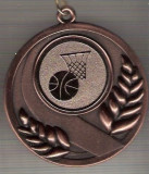C203 Medalie Campionatul National de Baschet- Juniori I -2005/2006 -panglica tricolor -marime circa 50X56 mm - aprox. 27 gr -starea care se vede