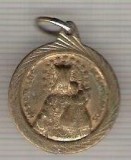 C235 Medalie (medalion) -religioasa -catolica -probabil Spania -marime circa20x23mm-aprox.3gr -starea care se vede