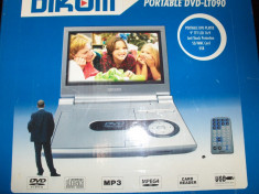 DVD player portabil DIKOM cu SD card si USB display 9 inch foto