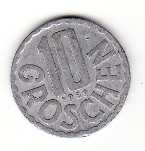 Austria 10 groschen 1959 foto