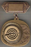 C272 Medalie de TIR (cu arma) 1999/2000 -Germania ?-marime circa66X43mm -aprox.38gr-starea care se vede