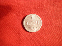 Moneda 1 Leu 1951 ,aluminiu , cal. apr.NC foto