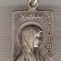 C241 Medalie veche (medalion) -religioasa - iconita -Virgo Virginum -marime circa15x24mm-aprox.2gr -starea care se vede