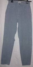 PANTALONI JEANS GRI ALBASTRUI , RETRO ,,MAC&amp;amp;rsquo;&amp;amp;rsquo; foto