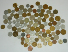 Lot 100 monede vechi - 1940 - 1970 - 2+1 gratis toate licitatiile - RBK 1390 foto