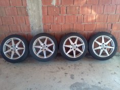 Jante aliaj 5*112 pe 17 Audi Vw Skoda Seat anvelope de vara 225 45 17 la 3-4mm profil + TRANSPORT GRATUIT foto