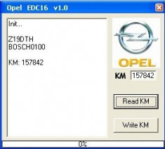 Opel Km Tool EDC 16 V1.5 modificare km kilometri kilometraj foto