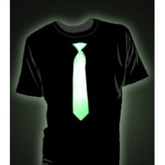 Tricou fosforescent cravata foto