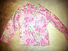 Bluza flanelata fete 2-3 ani, bumbac, usor folosita, ca noua