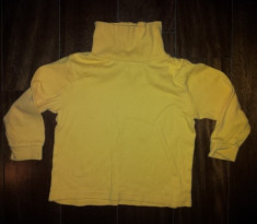 Bluza flanelata din bumbac, galbena, copii 2 ani, de la Kiks, ca noua foto